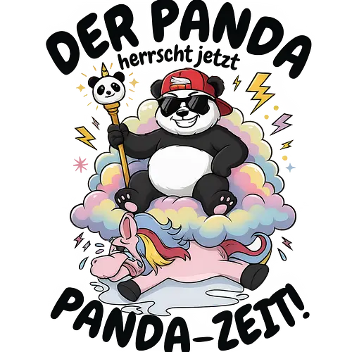 Der Panda herrscht jetzt – Lustiges Panda Meme - Panda, Pandabär, Comic, Cartoon, Fun, Humor, Lustig, Geek, Nerd, Tiermotiv, Geschenkidee, Tierfreund, Manga Style, Kawaii, Meme, Funshirt, Trend, Animal Lover, Cool Panda, Panda Lover