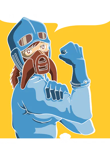 We Can Do It! - anime mädchen retro poster, wir schaffen das anime, weibliche anime kriegerin, ökologie kriegerin shirt, vintage anime druck, postapokalyptischer anime, StudioGhibli, Nausicaa, WeCanDoIt, AnimeGeek, HayaoMiyazaki, FeministAnime, GeekCulture, AnimeVintage, feministisches anime kunstwerk, retro propaganda anime, anime geek kleidung, starke anime heldin, windtal anime kunst, japanische animationskunst, naturschützer anime, anime vintage mashup
