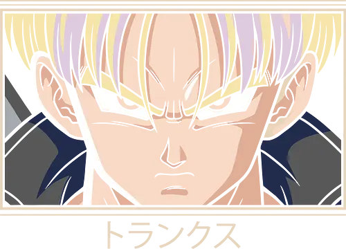  Future Warrior Aesthetic - anime streetwear, retro anime aesthetic, DBZ minimalist art, Trunks Saiyan design, Japanese typography clothing, aesthetic anime print, manga fan apparel, Trunks Torankusu shirt, Future, Dragon shirt