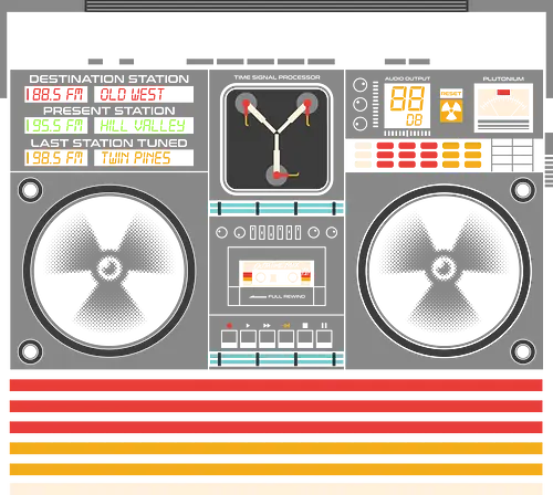 Back to the Mix - mixtape, 80s, 80s movies, 90s, analog music, boombox, cassette, delorean, future, music, nostalgia, outatime, retro, time travel, vintage