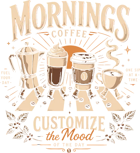 Mornings Coffee  - beatles, the beatles, coffee, caffeine, coffee maker, iconic, abbey road, foodie, gastronomy, comida, food, humor, lm2kone, cool, funny
