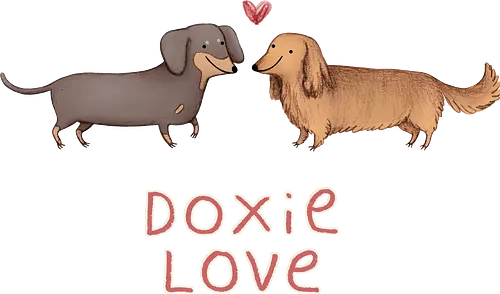 Zwei Lange Hunde Verliebt Rotes Herz Süße Illustration - lange Hunde verliebt, kurzes langes Haar Hund, süße Hunde Illustration, Haustier Liebe Kunst, Hunde Paar, rotes Herz Tiere, handgefertigte Hunde Zeichnung, Tierbesitzer Druck, Hundeliebhaber Geschenk, Buntstift Hunde Kunst, Schokolade goldener Hund, Hunderasse Illustration, Hunde Liebe Shirt, süßes Haustier Dekor, Hund Liebe Kunst
