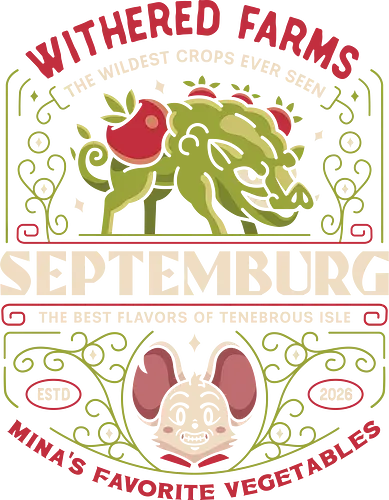 Septemburg Withered Farms Crest - mina the hollower, shovel knight, video game, gaming, gamer, indie game, arcade, retro, retrogaming, pixel art