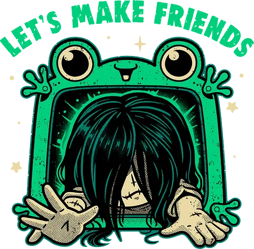 Let's Make Friends - Frog Tablet - haunted, scary movies, spooky, film, friendship, cursed, Frog tablet, toy, horror movies, funny, creepy cute, friends, ring