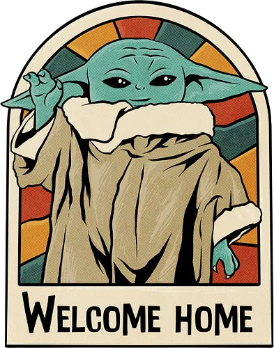 welcome home alien  - Bounty Hunter, grogu, movies, 80s, 90s, vintage, classic, music, alien, ufo