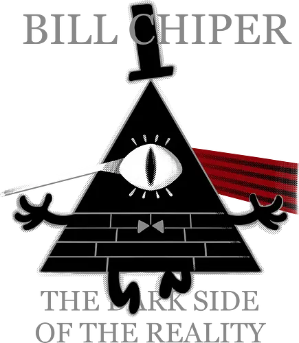 dark side - bill chiper, triangle, cartoon, adventure, parody, comedy, all seing eyes, world