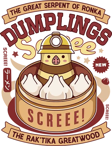 Serpent Of Ronka Dumplings - final 14, dumplings, fantasy, ffxiv, ff14, the great serpent of ronka, scree, video games, gaming, dumplings, eorzea, Kupo, Cactus, sabotender, tonberry, Kweh