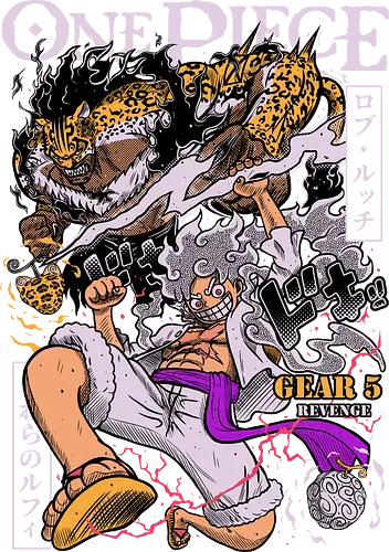 Revenge Clash - Pirate, luffy vs lucci, rob lucci, anime battle, gear 5, cp0, anime pirate, manga fight