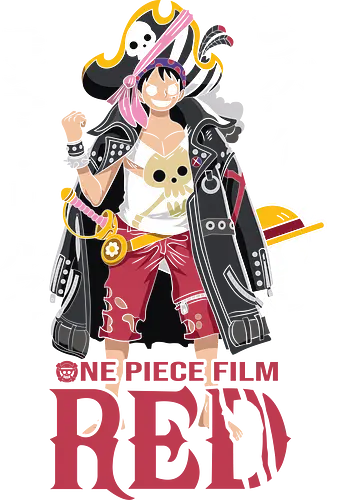 Film Red Style - Pirate, luffy film red, Pirate, anime pirate, red outfit, straw hat crew, anime movie, grand line