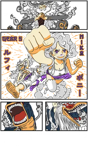 Future Island - Pirate, jewelry bonney, manga panel, egghead arc, anime pirate, gear 5, grand line