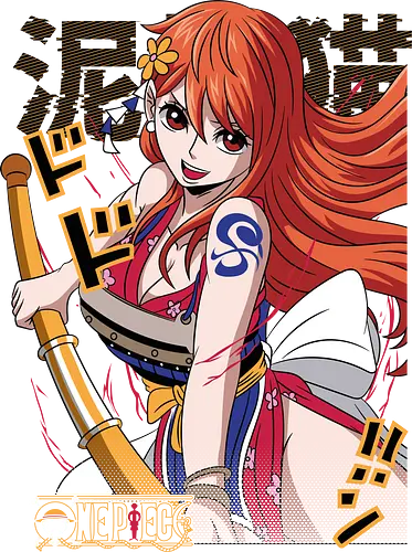 Wano Warrior - Pirate, nami, wano arc, anime girl, straw hat crew, anime pirate, manga art, grand line