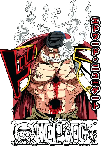 Emperor Power - Pirate, whitebeard, edward newgate, emperor of the sea, anime pirate, quake power, manga art, grand line