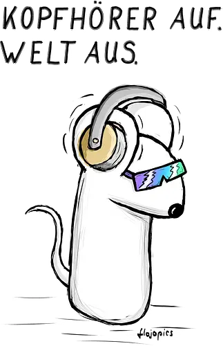 Kopfhörer auf. Welt aus. - mouse, headphones, music, techno, beat, sound, bass, DJ, festival, party, rave, Maus, Kopfhörer, Musik, Sonnenbrille, Cartoon, Comic, Flojopics, Kopfhörer auf, Welt aus, SKopfhörer auf, Welt ausound an, Menschen aus, eigene Welt, introvertiert, Ruhe, nicht stören, chillen, Musikliebe, lustig, niedlich, Alltagshumor, T-Shirt, Hoodie, Geschenkidee, Kopfhörer auf Welt aus, EDM, cartoon mouse, cute mouse, funny shirt, music lover, gift idea