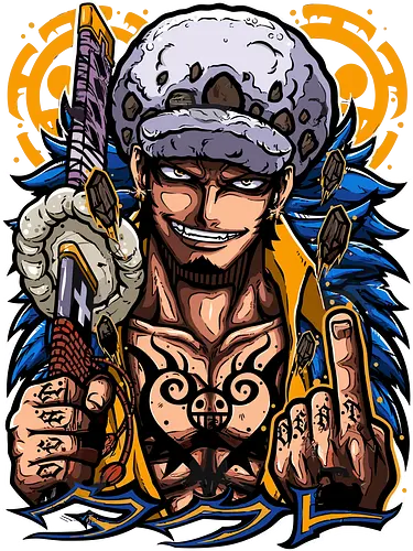 Surgeon of Death - trafalgar law, Pirate, heart pirates, anime pirate, surgeon of death, op op fruit, anime tattoo, grand line