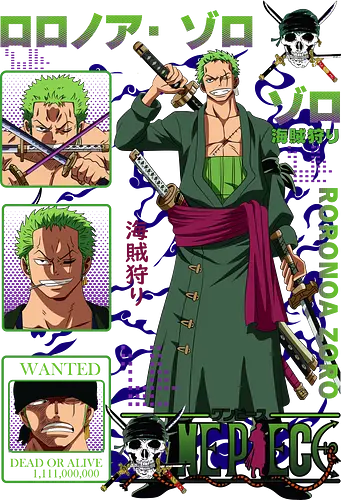 Three Sword Style - zoro, Pirate, three sword style, anime swordsman, pirate hunter, katana warrior, mugiwara, santoryu