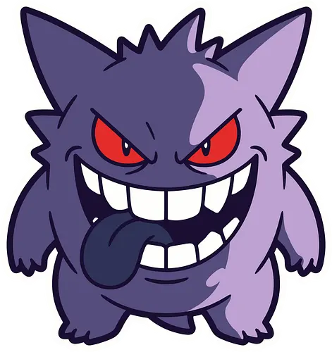 Sinister Shadow - Gengar shirt, ghost type monster merch, creepy anime graphic, edgy gamer streetwear, spooky pocket monster, purple phantom tee, retro gaming apparel, sinister grin design, Halloween gamer clothing, nostalgic anime streetwear