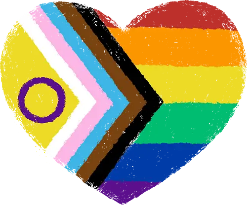 Progress Pride Flag Heart - progress pride flag, gay pride flag, pride, flag, heart, LGBTQ, lgbt, gay, queer, fluid, gender, love, rainbow, symbol, xmorfina
