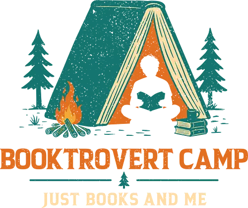 Booktrovert Camp - books, antisocial, book lover, bookworm, campfire, camping, cozy, funny, geek, humor, introvert, nature, nerd, outdoors, reading