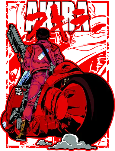 Capsule Gang - shotaro kaneda, akira anime, capsule gang, neo tokyo, anime biker, cyberpunk manga, red bike, retro anime