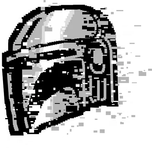 the silver vanguard  - mando, mandolorian, grogu, series, bandlogo, parody, comedy, skull, beroya, bounty hunter, bone and skull