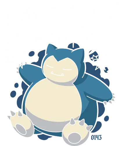 The Sleepy Giant 0143 - Snorlax graphic tee, sleepy pocket monster shirt, aesthetic anime apparel, lazy day clothing, 0143 gaming merch, minimalist kawaii streetwear, cute retro gamer tee, cozy anime fashion, starry night monster design, otaku nap shirt