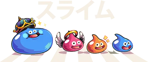 The Slimes - Quest, dragon, quest, Dragon, akira, slime, rpg, jrpg, Final, cute, abbey road