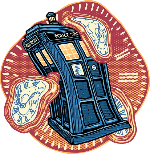 The Distortion of Time - TV show, TV series, time machine, retro, time travel, space, science fiction, time