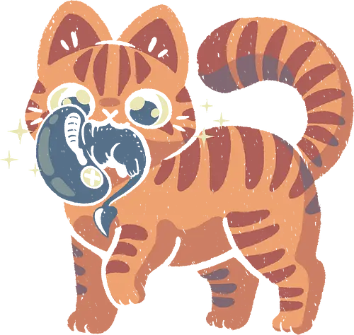 Cute Alien Cat - alien cat, jones, xenomorph, chestburster, cute alien, kawaii alien, xeno, pet, hunt, prey, love, funny, sci fi, xmorfina
