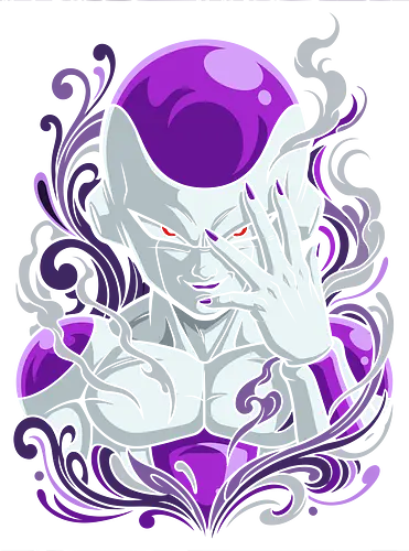 Emperor's Aura: The Galactic Tyrant - Frieza graphic shirt, DBZ villain merch, anime emperor apparel, final form design, purple aura anime tee, shonen streetwear clothing, classic anime bad guy, retro DBZ shirt, otaku aesthetic fashion, galactic tyrant graphic