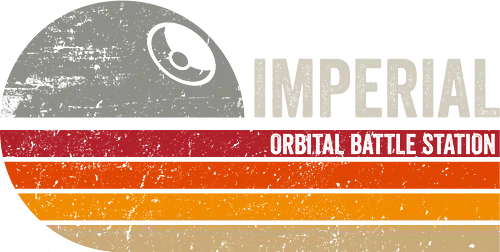 Imperial vintage - retro, vintage, stars, galaxy, space, sci fi, science fiction movies, retro, label, dark side, laser saber, moon