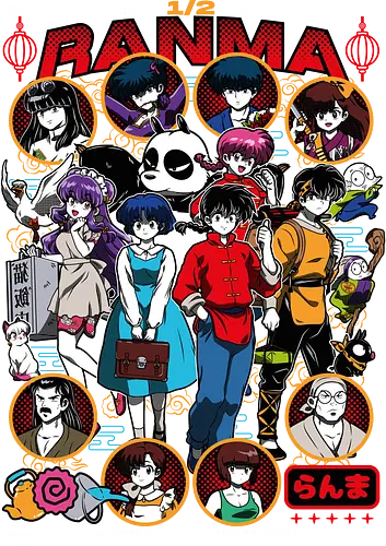 Ranma ½ – Martial Arts Chaos - ranma, ranma saotome, retro anime, martial arts anime, anime comedy, classic manga, anime transformation, rumiko takahashi