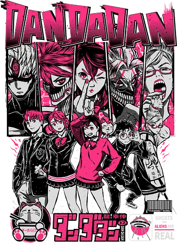 Paranormal Squad - dandadan, momo ayase, okarun, supernatural anime, alien anime, yokai battle, anime comedy, paranormal action