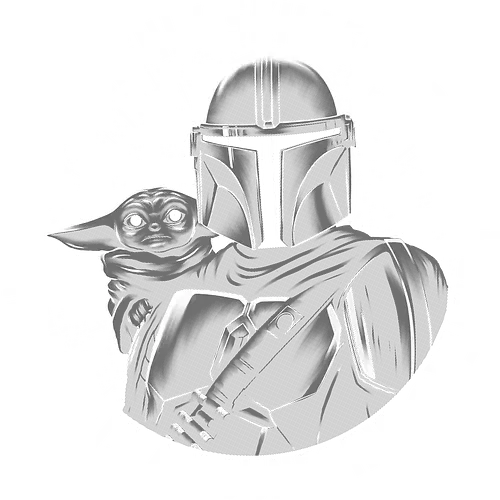 Bounty Hunter and Foundling - Bounty Hunter, Grogu, Space Opera