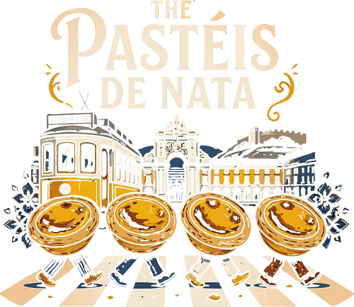 The Pastéis de Nata - pastéis, nata, beatles, cool, food, abbey road, portugal, lisbon, pastel, lm2kone, geek