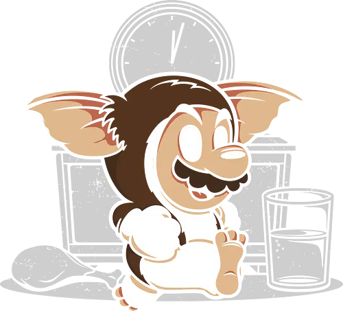 Mizmo - Nostalgie & Spaß - Mario, Gizmo, Gremlins, Geek T-Shirt, Popkultur, Nerd Mode, Ikonisches Crossover, Gamer & Kino, Kreatives Design, Nostalgie Geek, Gamer Geschenk, Retro Kultur, Otaku Stil