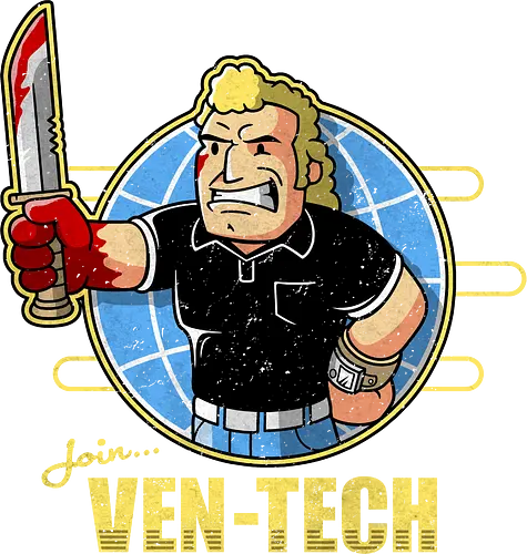 Retro Cartoon Unternehmens Tech Maskottchen Messer Geek Mashup - cartoon mashup shirt, Vault, Fallout, Vault-Tec, retro mascot tee, corporate tech parody apparel, vintage cartoon shirt, geek mashup tee, retro game mascot clothing, cartoon parody shirt, funny geek tee, vintage corporate mascot apparel, cartoon crossover shirt, retro geek art tee, funny cartoon mashup clothing, pop culture parody shirt, geek culture tee, vintage cartoon parody apparel