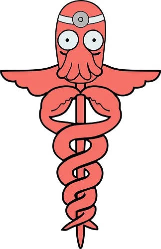 Alien M D The Comedic Caduceus - funny medical shirt, alien doctor graphic, caduceus symbol apparel, sci-fi cartoon merch, pop culture mashup tee, medical student gift, cartoon doctor clothing, funny nurse streetwear, retro animation parody, nerdy healthcare design