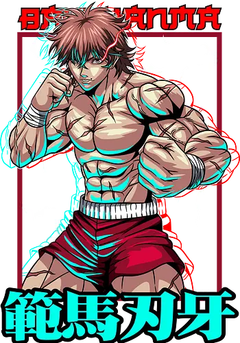 Baki Beast Mode - baki, anime warrior, manga style, muscle power, underground arena, anime combat, fighting anime, red aesthetic