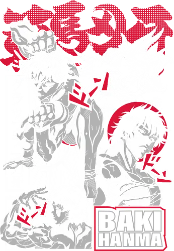 Hanma Battle Stories - baki hanma, anime collage, martial arts, manga panel, combat anime, underground fights, anime artwork, fighter spirit