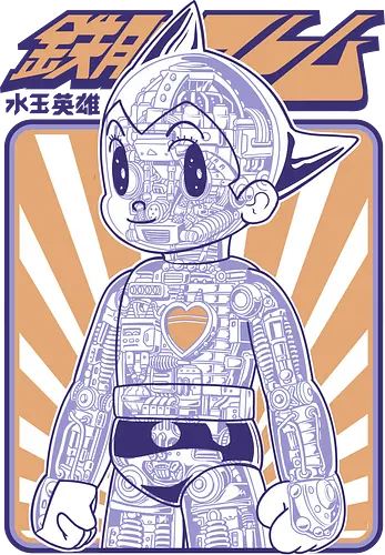 Astro Boy Mechanische Anatomie Retro Anime Roboter - astro boy, mighty atom, robot anatomy, retro anime, classic manga, x ray robot, mechanical anatomy, vintage anime, sci fi robot, mecha, anime robot, cyborg, japanese robot, manga art, otaku