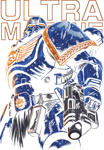 UM – Space-Knight-Veteran-Krieger - wh40k, xiii legion, tabletop wargaming, space knight, sci fi warrior, bolter, adeptus