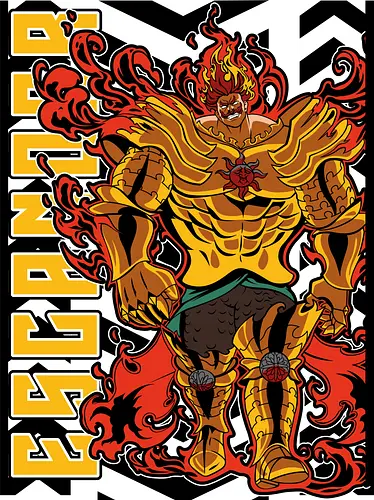 Escanor Sun Pride - escanor, seven deadly sins, anime warrior, sun magic, manga art, lion sin, anime fighter, flame aura