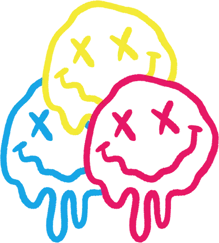 Still Smiling - smile, smiley, emoji, emotions, happy, chill, funky, funny, happy, smiling, colorful, playful