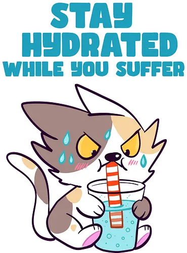 Stay Hydrated 2 - Katze, Sommer, Stay Hydrated