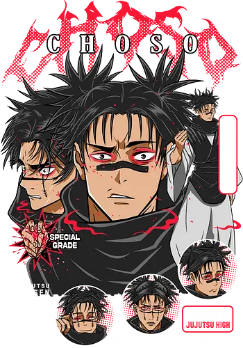 Choso Jujutsu Blood Warrior - choso, Jujutsu, special grade, blood manipulation, dark shonen, anime fan gift, cursed spirit, jjk villain