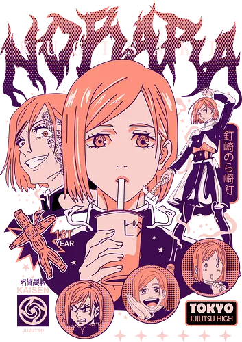 Nobara Kugisaki JJK Nailed It - nobara kugisaki pink, jujutsu kaisen girl, hammer and nail, girl power anime, anime fan gift, jjk female character, colorful manga, shonen heroine