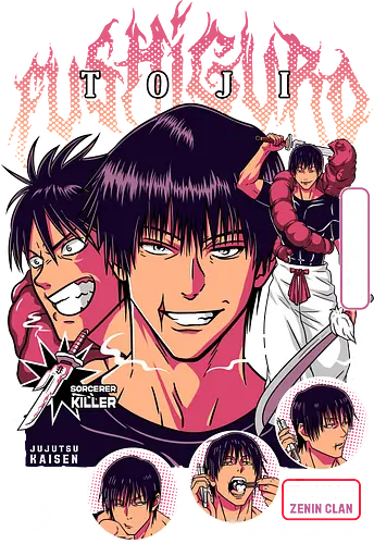 Toji Fushiguro JJK Apex Predator - toji fushiguro, Jujutsu, sorcerer killer, dark anime villain, intense manga art, anime collector gift, jjk lore, powerful character