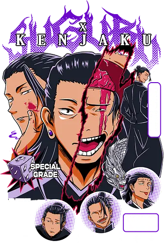 Kenjaku Suguru Geto JJK Ancient Evil - kenjaku, suguru geto, Jujutsu, special grade villain, anime mastermind, dark fantasy anime, jjk antagonist gift, otaku collector