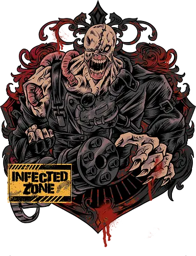 big monster  - monster, daddy, infected, high risk, parasytes, game, retro, classic, video game, monstrous nemesis, zombie, humanoid, horror, halloween, nightmare, post apocalypse, executioner, creature