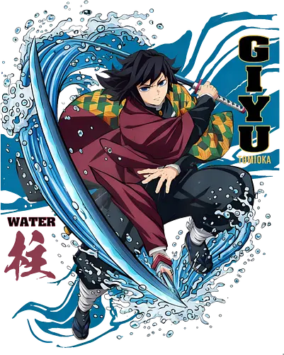 Slayer Giyu Tomioka Water Hashira Anime Design - Slayer, Giyu, Giyu Tomioka, Water Hashira, Hashira, Anime, Manga, Kimetsu no Yaiba, Otaku, Japan Anime, Anime Fan, Wasser, Geschenk Anime, Geek